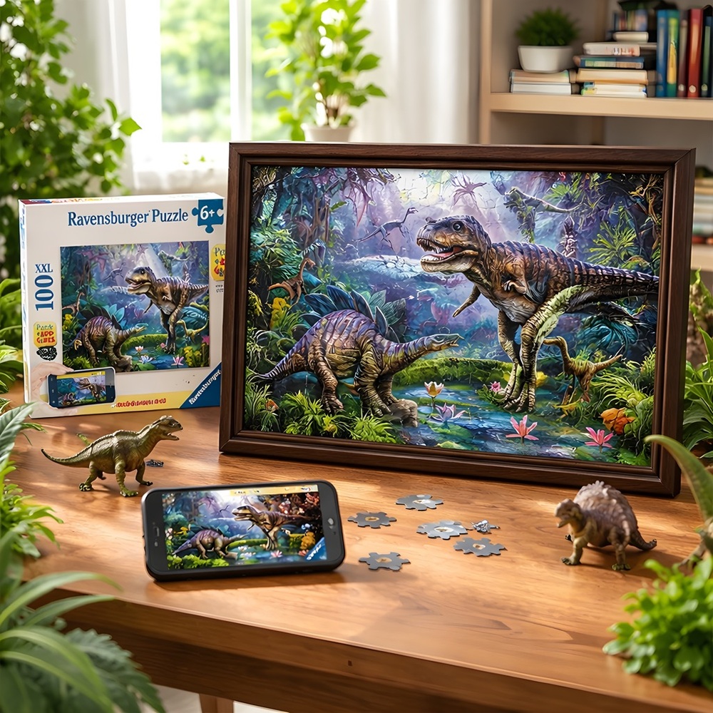 Ravensburger “Great T-Rex” Dinosaur Adventure XXL 100 Piece Puzzle plus App Game